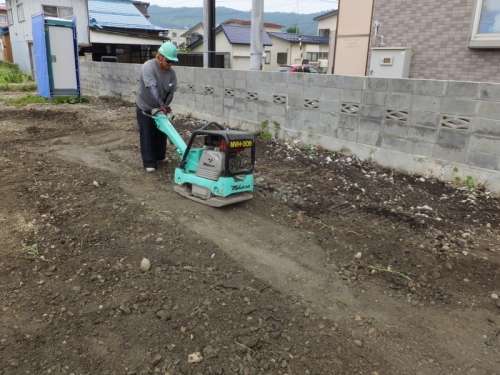 ズリ転圧状況２